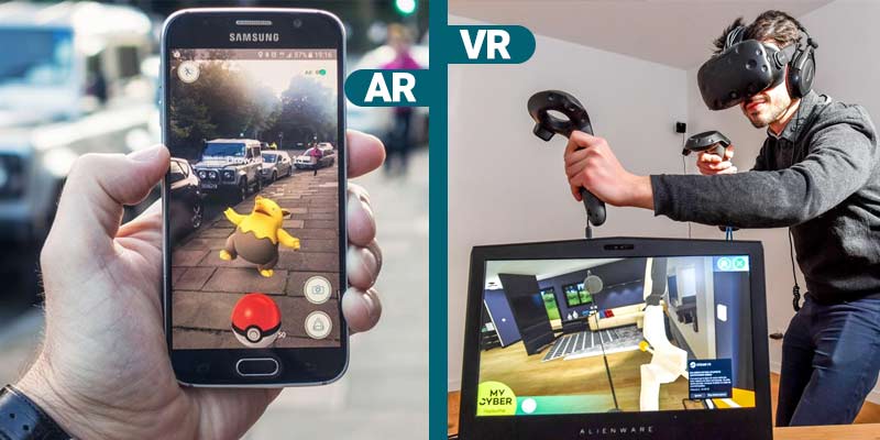 تفاوت واقعیت مجازی (VR) و واقعیت افزوده (AR)