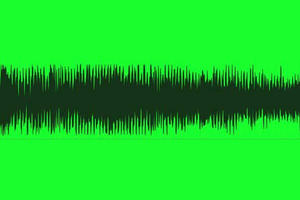 نمودار یک فایل صوتی مونو