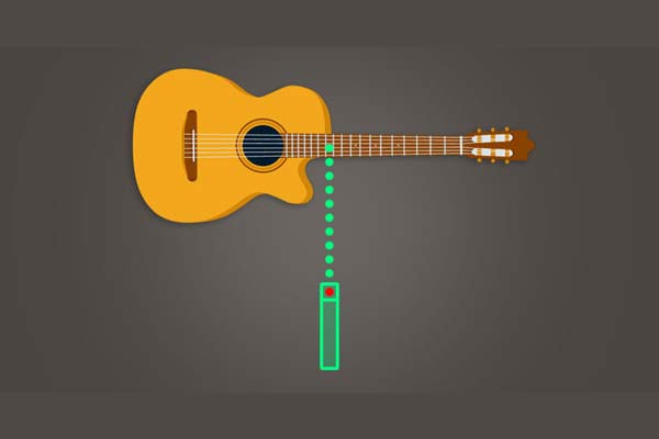 ضبط صدای یک گیتار به صورت مونو