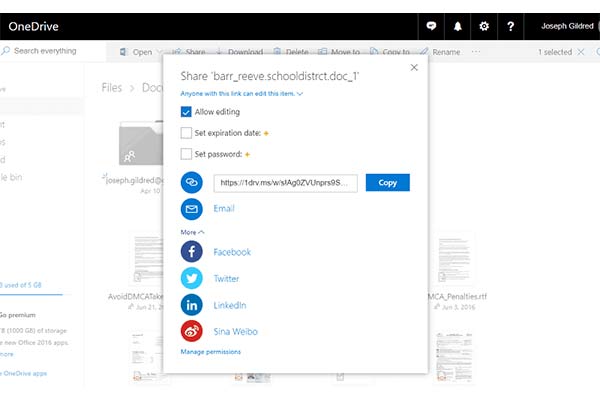 تفاوت دراپ باکس، گوگل درایو و وان درایو از نظر اشتراک گذاری فایل
